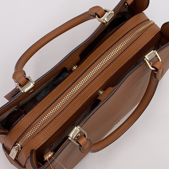 Kate Spade Leila Medium Triple Compartment Satchel Warm Ginger - Picture 10 of 16